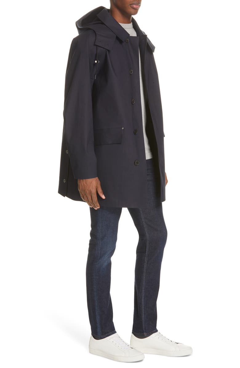 Mackintosh Waterproof Bonded Cotton Raincoat With Removable Hood, Alternate, color, 
