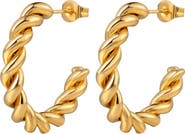 Hollywood Sensation Rope Hoop Earrings Perfect for Any Occasion