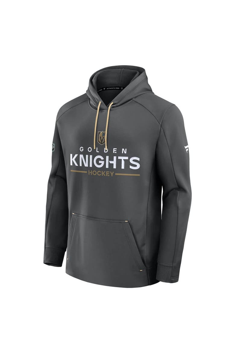 Men's Fanatics Gray Vegas Golden Knights Authentic Pro Rink Hoodie, Alternate, color, Gray