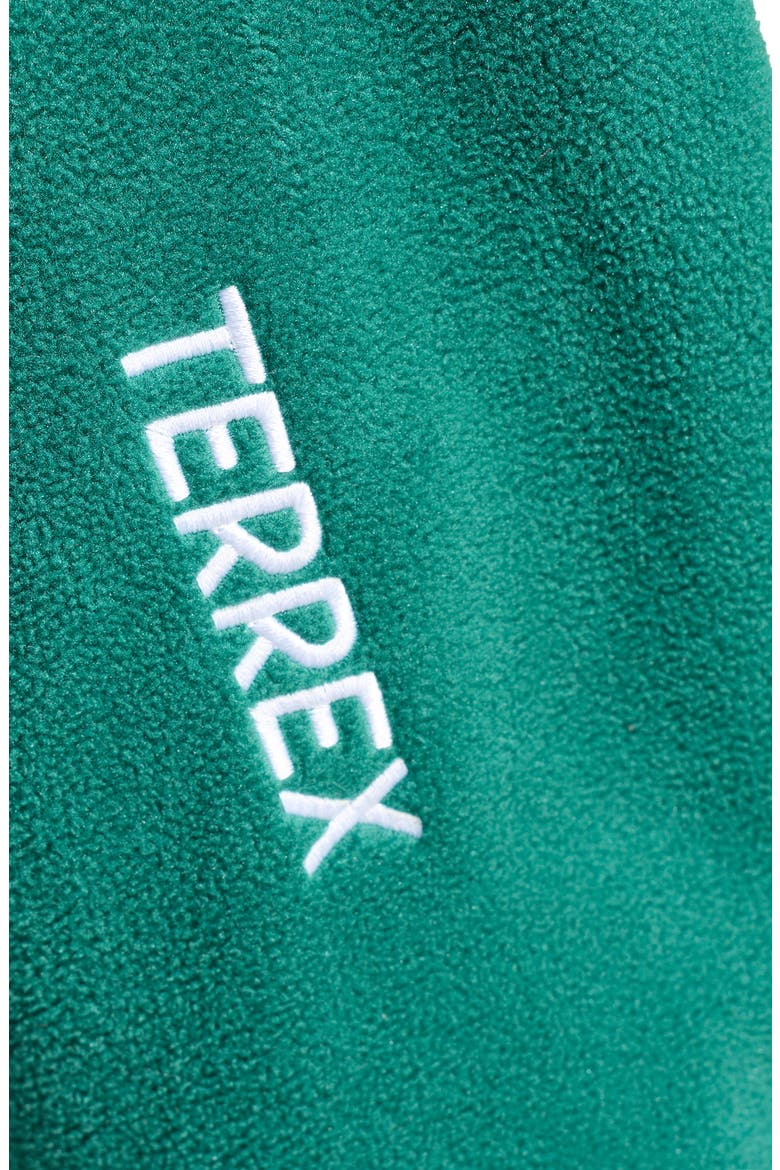 Essentials Quarter Zip Polar Fleece Pullover, Alternate, color, COLLEGIATE GREEN