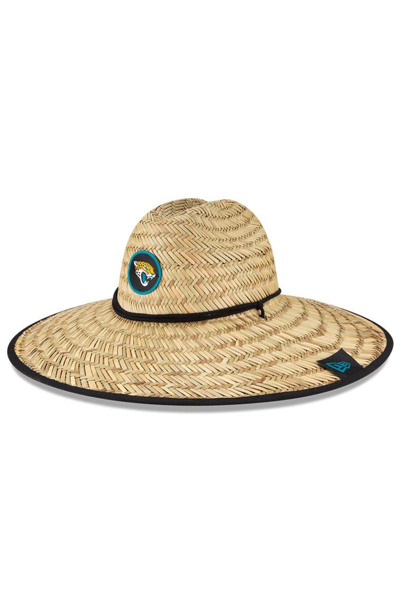 New Era Men's New Era Natural Jacksonville Jaguars NFL Training Camp Official Straw Lifeguard Hat, Main, color, Natural