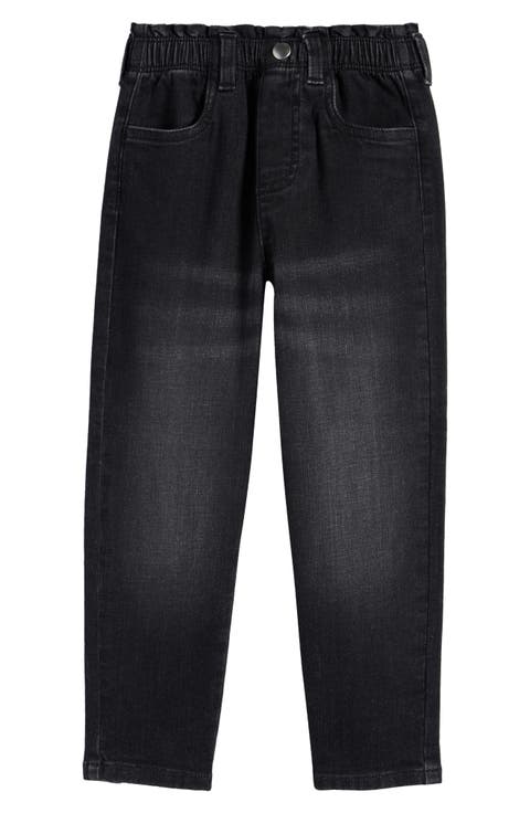 Kids' Elastic Waist Straight Leg Jeans (Toddler, Little Kid & Big Kid)