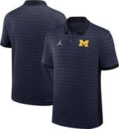 Jordan Brand Men's Jordan Brand Navy Michigan Wolverines 2025 Early Season Coaches Sideline Victory Stripe Dri-FIT Polo
