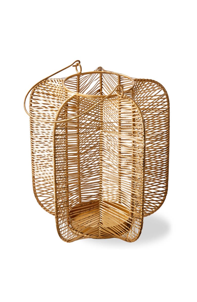 tag Wells Antique Brass Candle Holders for Indoor Outdoor Use, Main, color, Gold