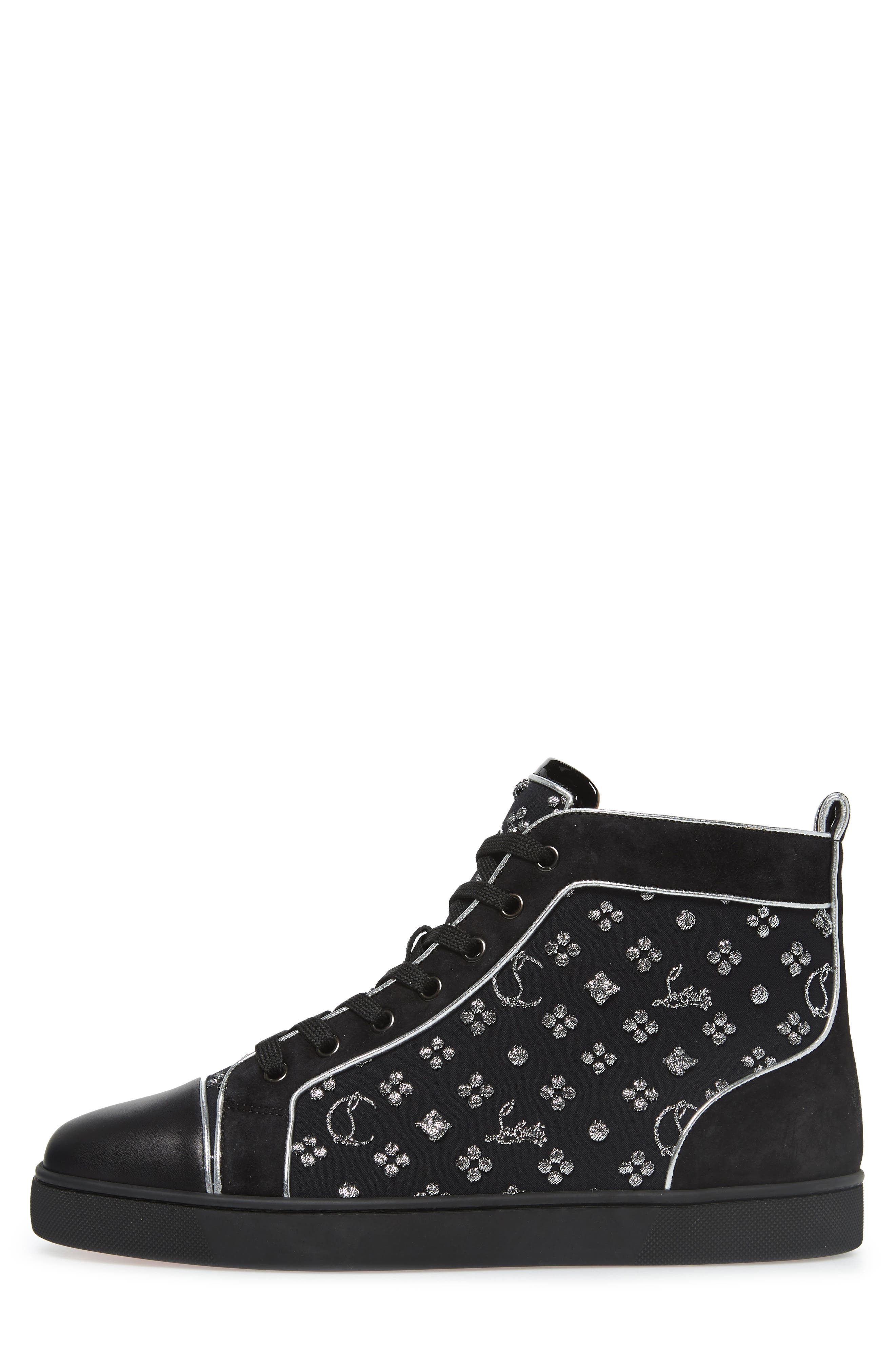 Christian Louboutin Louis Orlato High Top Sneaker, Alternate, color, 