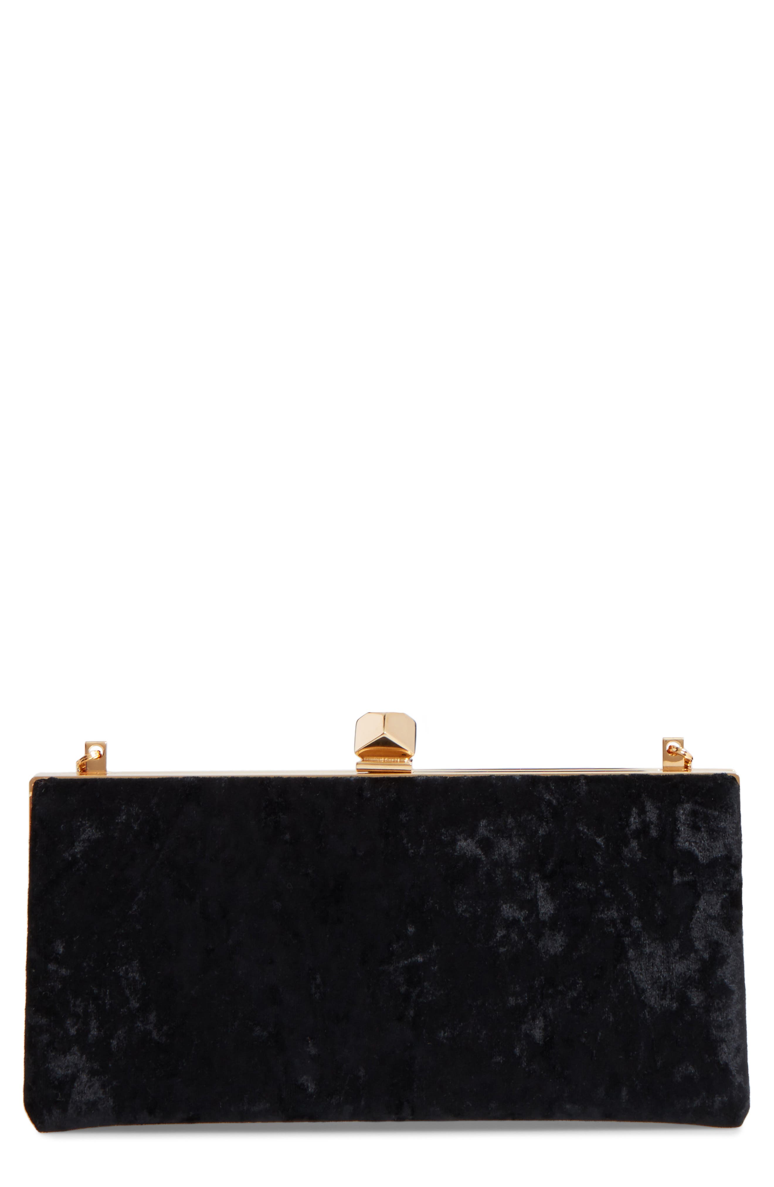 Jimmy Choo Celeste Velvet Clutch, Main, color, 