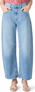 PAIGE Arellia High Waist Ankle Barrel Leg Jeans