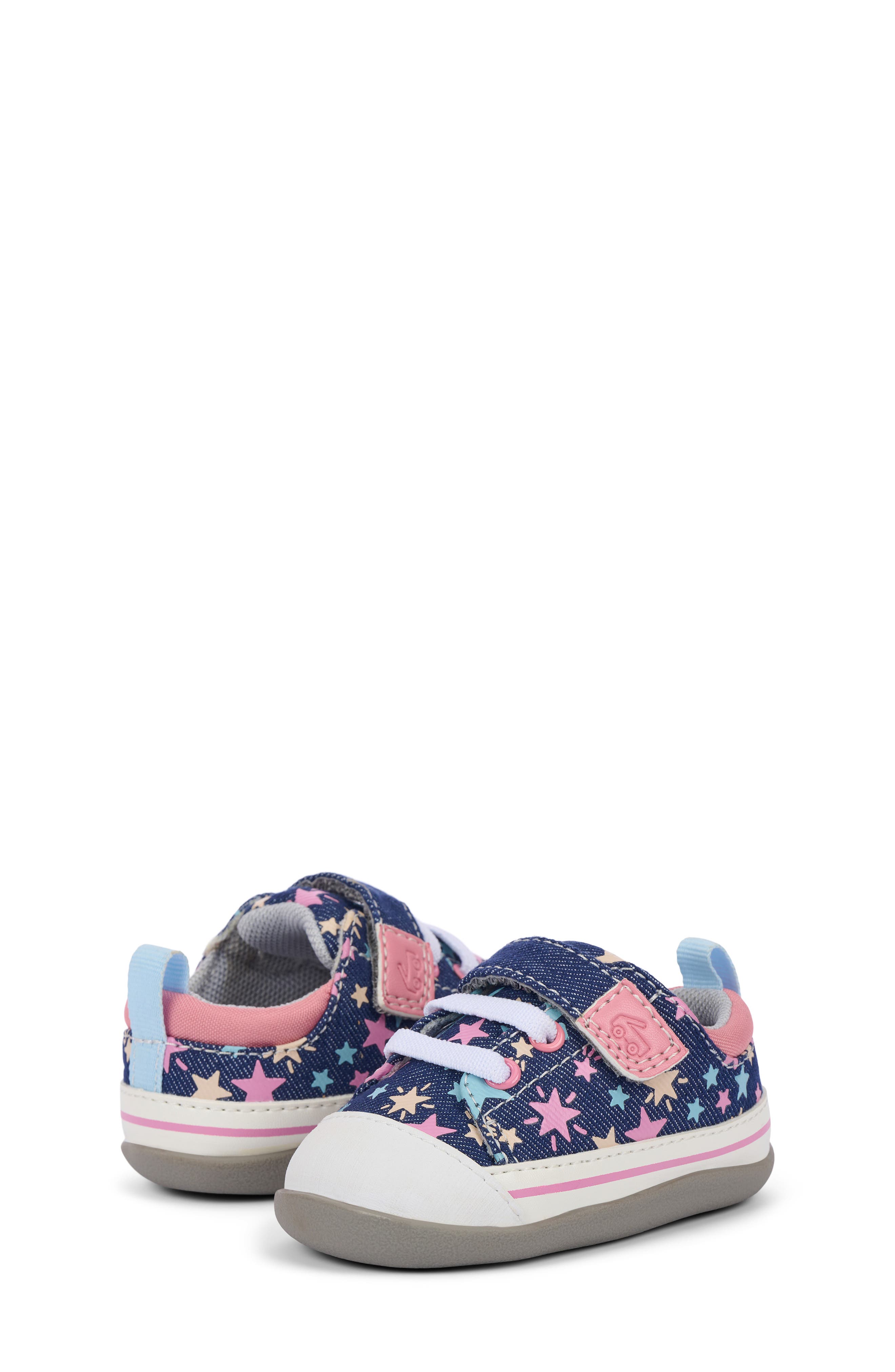 See Kai Run Kids' Mini Stevie Sneaker, Alternate, color, Navy Denim/Stars