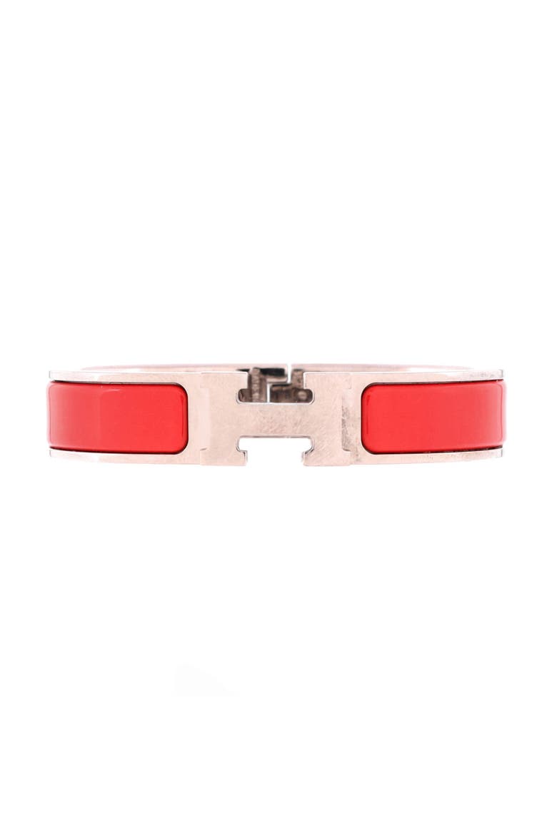 Clic H Bracelet Enamel Narrow, Main, color, Pink