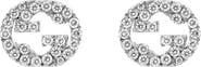 Gucci Large Interlocking-G Diamond Stud Earrings