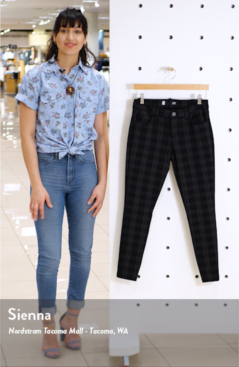 Plaid Skinny Ponte Pants, sales video thumbnail