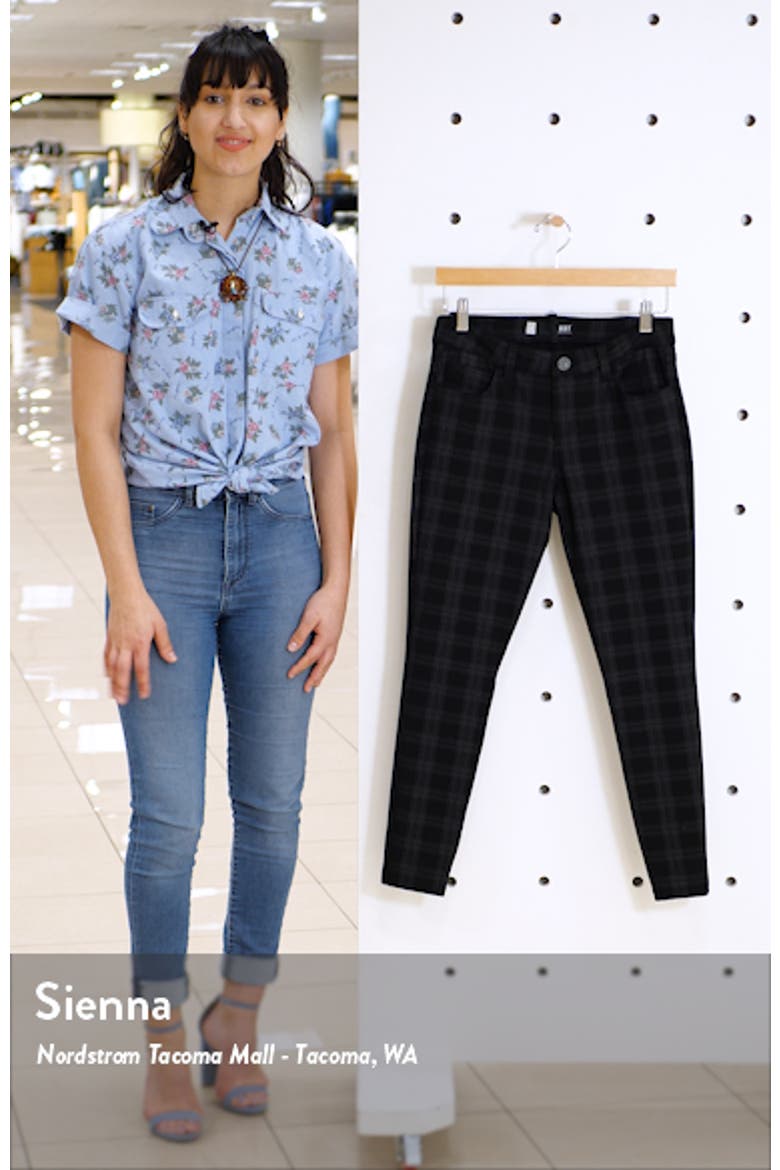 Plaid Skinny Ponte Pants video