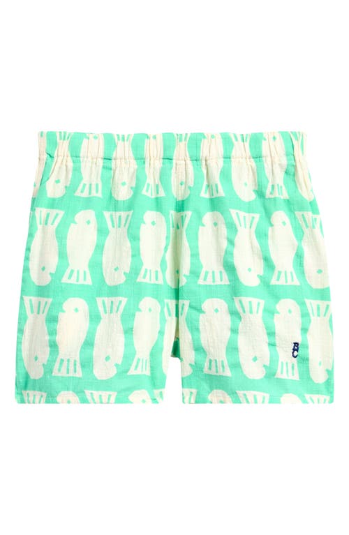 Bobo Choses Kids' Lucky Fish Shorts In Light Green