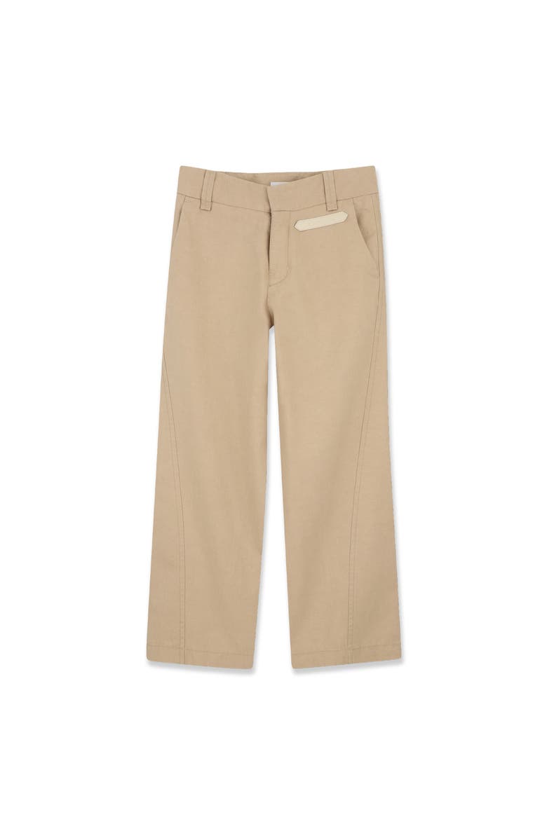Lanvin TROUSERS WITH ILLUSTRATION, Main, color, Beige