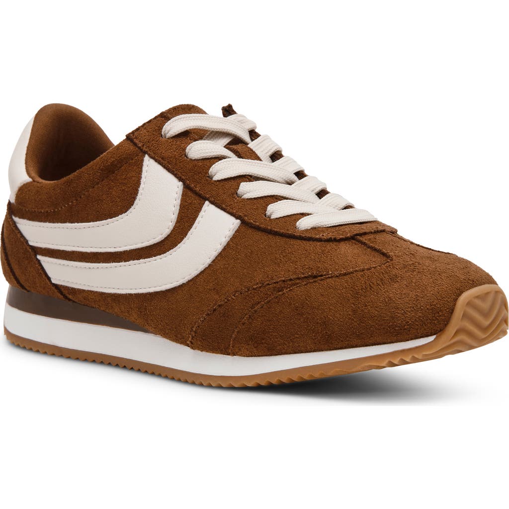 DV by Dolce Vita Hype Faux Shearling Lined Sneaker in Chestnut at Nordstrom Rack, Size 6.5