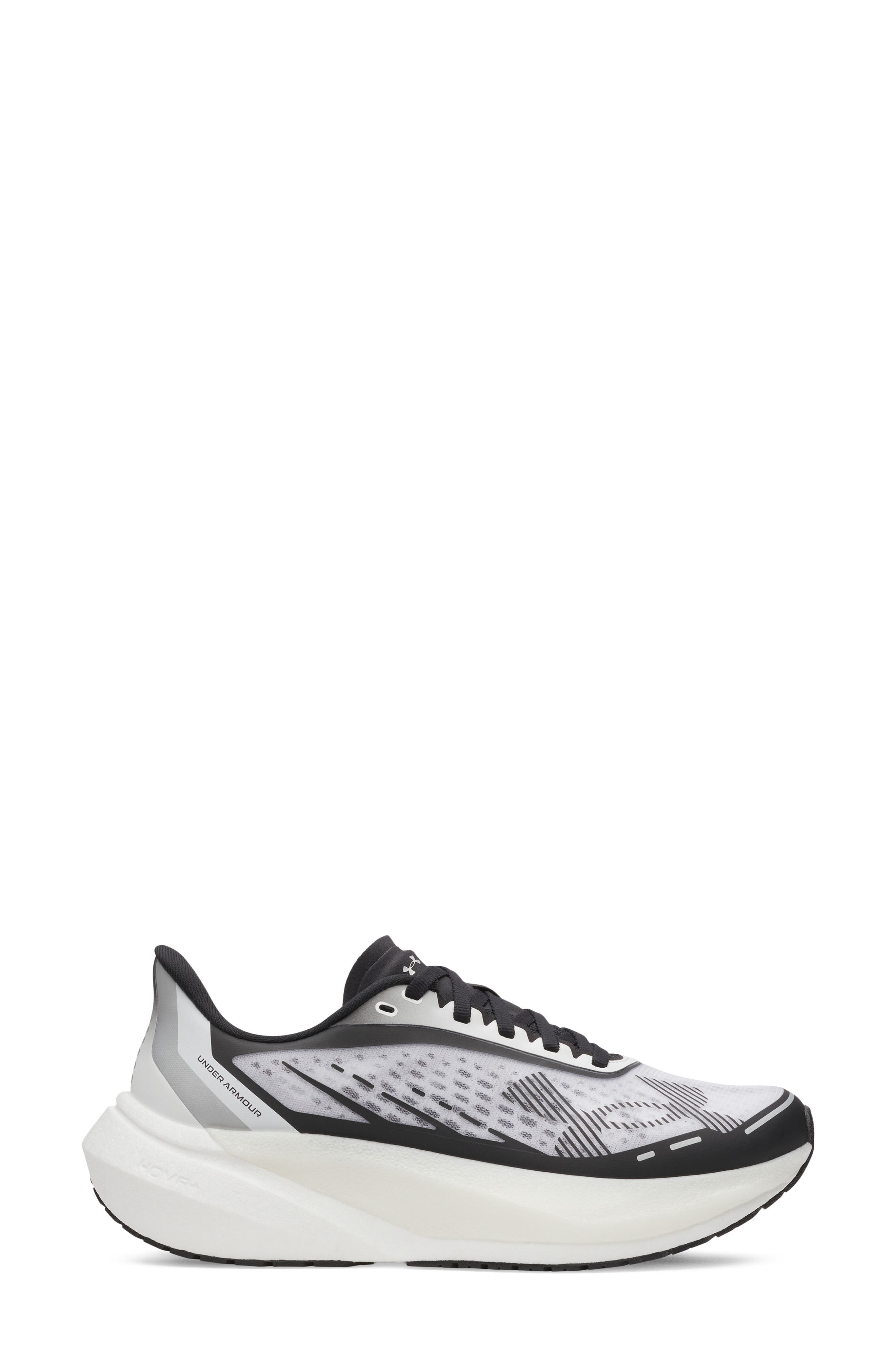 UA Velociti Distance Running Shoe, Alternate, color, WHITE / WHITE / BLACK