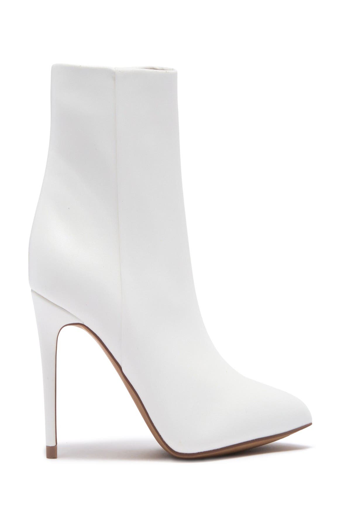 Lizziey Pointed Toe Bootie, Alternate, color, WHITE LEATHER