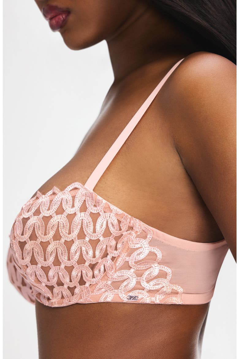 Moonkissed Embroidery Unlined Bra, Alternate, color, BLUSH RUSH IRIDESCENT