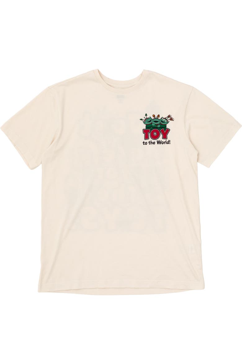 Toy Story Holiday Short Sleeve T-Shirt, Main, color, Oatmeal Toy Story