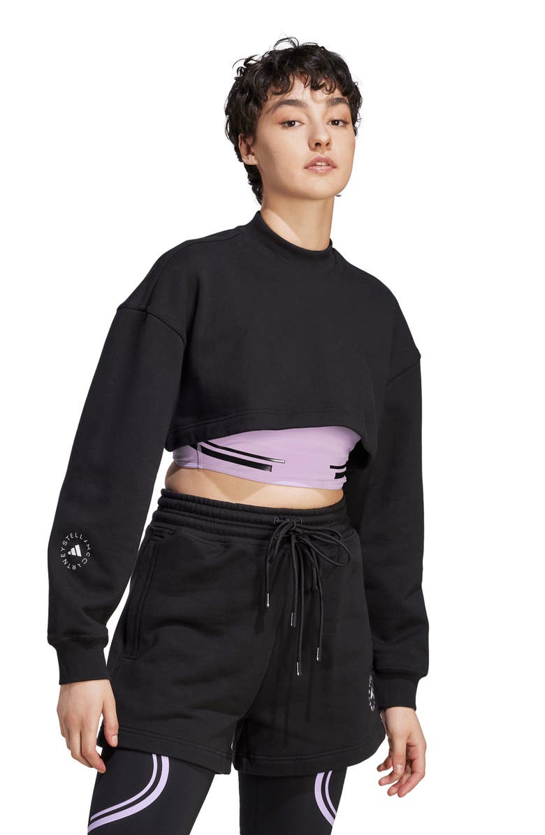 adidas by Stella McCartney TrueCasuals Cropped Sweatshirt, Alternate, color, 