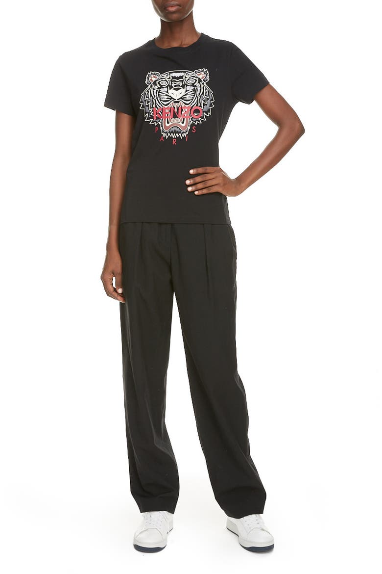 Classic Tiger Graphic Tee, Alternate, color, BLACK