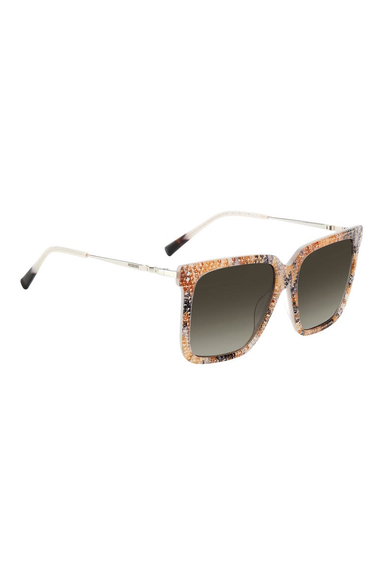 60mm Gradient Square Sunglasses, Alternate, color, 0Z9K-HA
