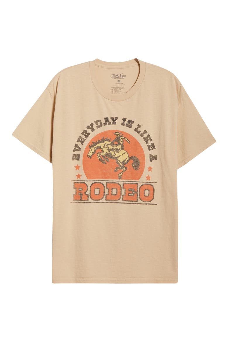 Everyday is Like a Rodeo Graphic T-Shirt, Alternate, color, SAND