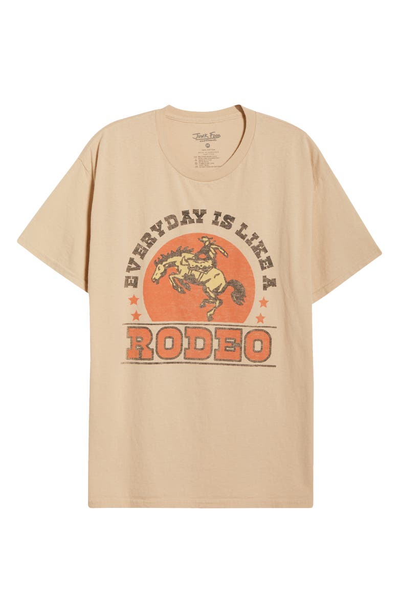 Junk Food Everyday is Like a Rodeo Graphic T-Shirt, Alternate, color, 