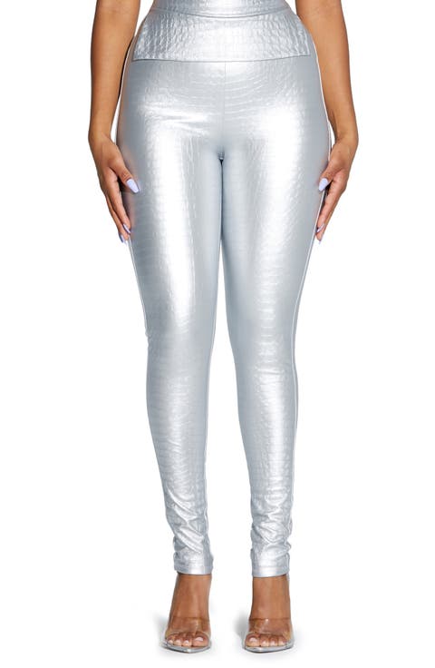 Oh So Tight Crocodile Faux Leather Leggings