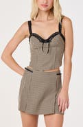 ASTR the Label Lace Trim Corset Top