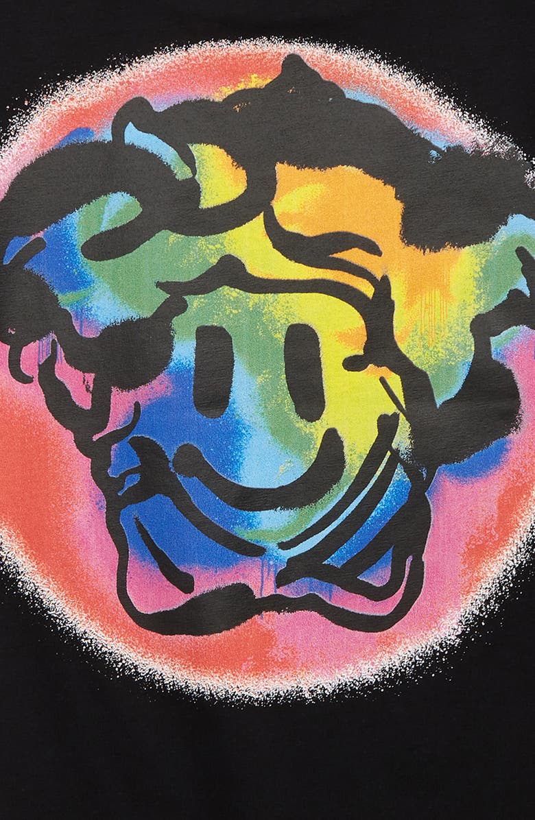 Versace Kids' Medusa Smiley Logo Cotton Graphic Tee, Alternate, color, 