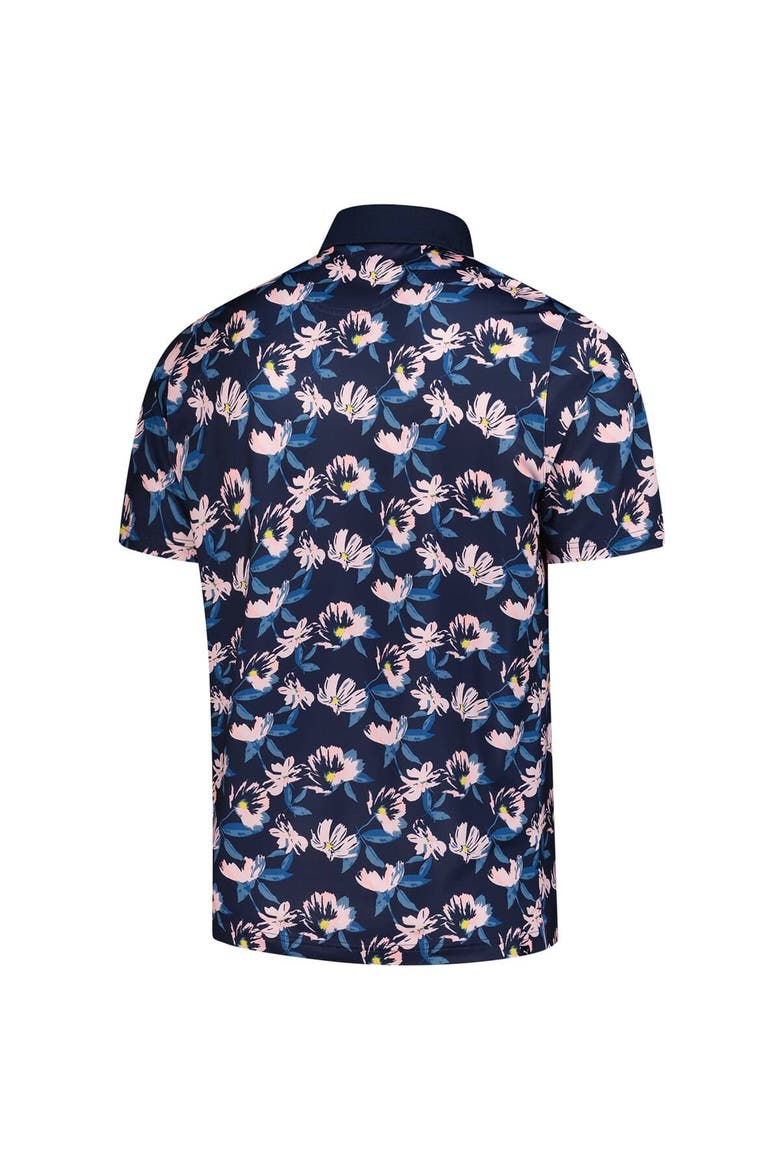 Men's Puma  Navy Arnold Palmer Invitational Springs Floral Polo, Alternate, color, Navy