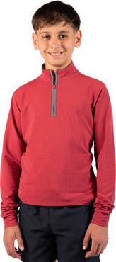 TailorByrd Kids' Micro Grid Textured Pullover