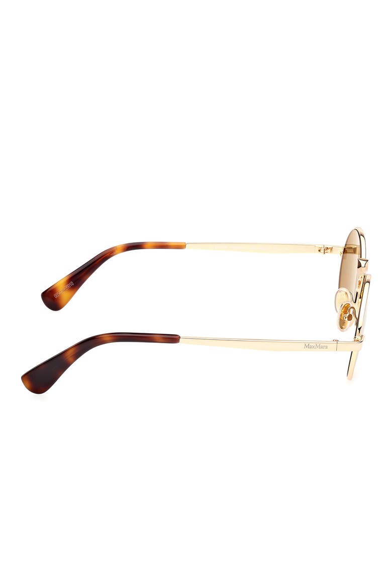 48mm Small Round Sunglasses, Alternate, color, DEEP GOLD / ROVIEX MIRROR