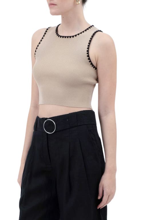 BLU PEPPER BLU PEPPER CONTRAST TRIM SLEEVELESS TOP