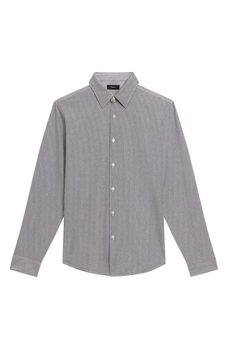 Theory Sylvain Pinstripe Button-Up Shirt, Alternate, color, 