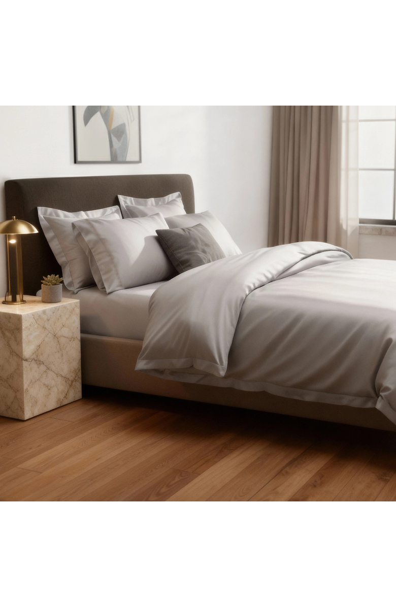 Ela Lane USA Heritage Organic Sateen Sheet Set, Alternate, color, Grey