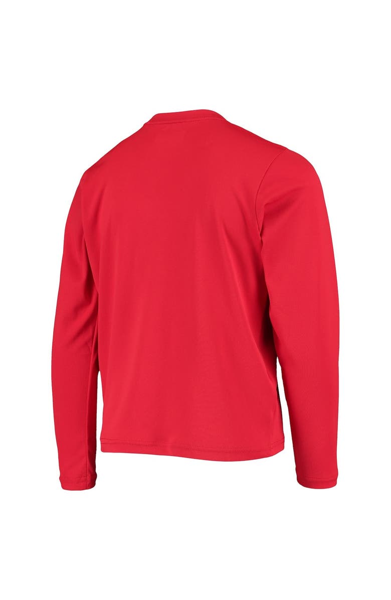 Columbia Youth Red Georgia Bulldogs PFG Terminal Tackle Long Sleeve Omni-Shade T-Shirt, Alternate, color, Red