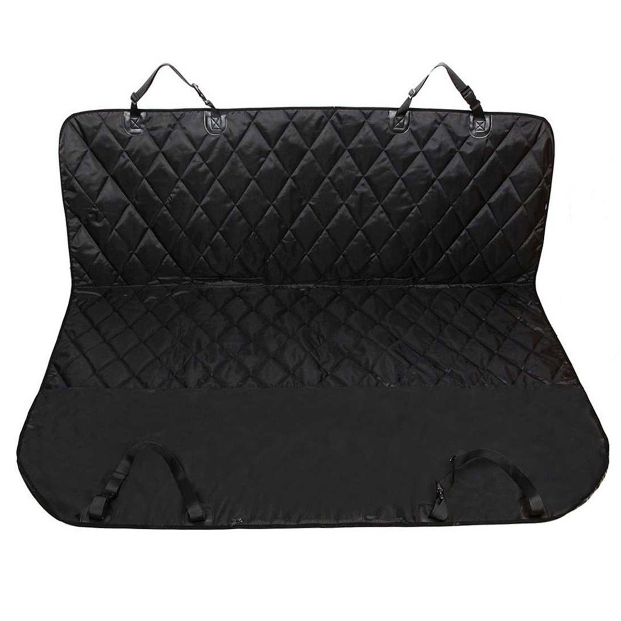 JESPET Luxury Pet Back Car Seat Cover Black Dog Travel Protection 