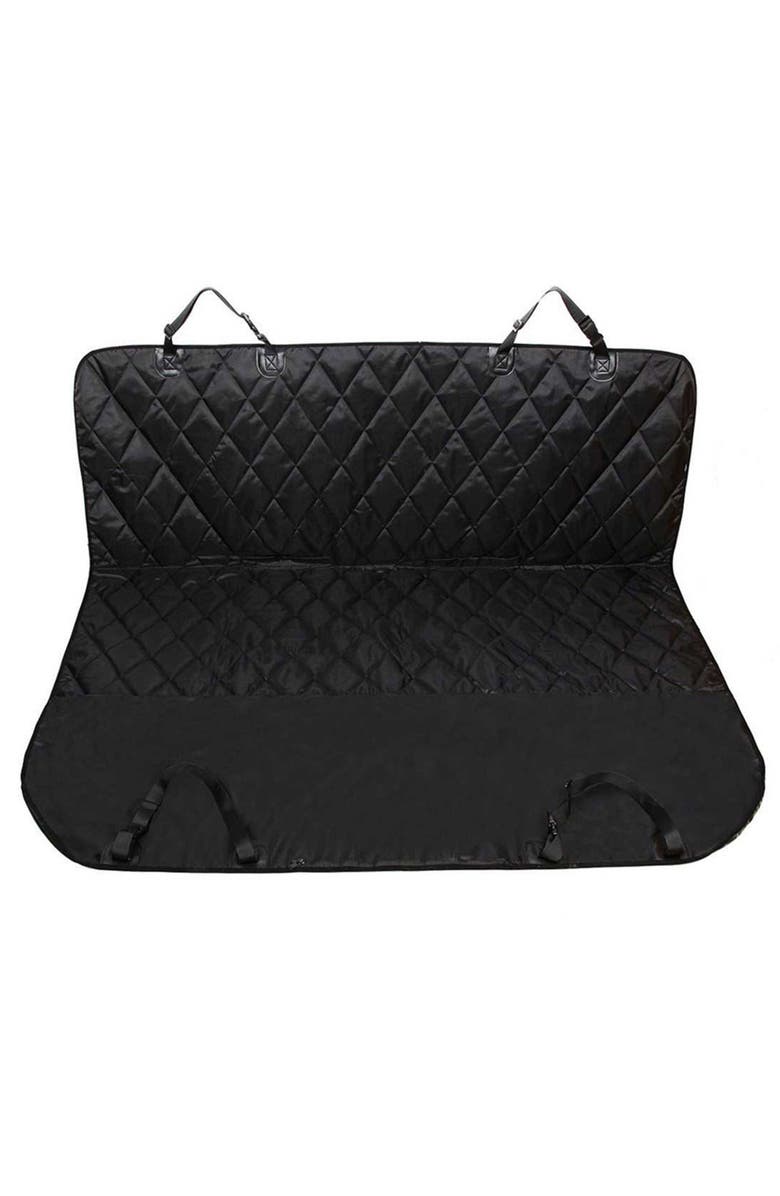 JESPET Luxury Pet Back Car Seat Cover Black Dog Travel Protection, Main, color, Black