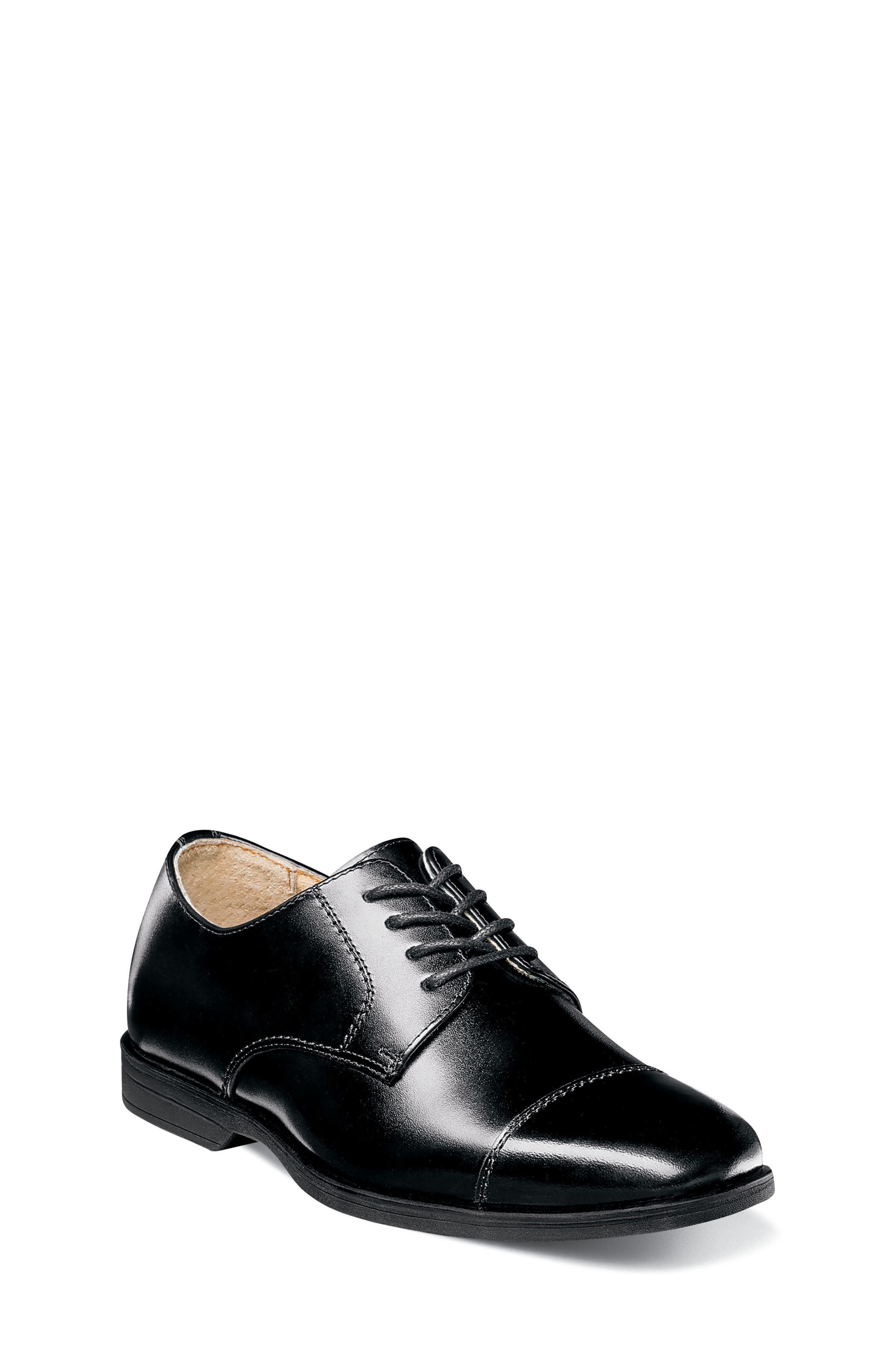 Florsheim Reveal Cap Toe Derby, Main, color, Black