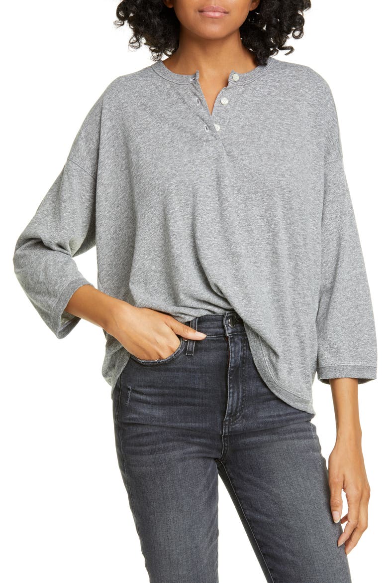 The Shrunken Henley, Main, color, HEATHER GREY