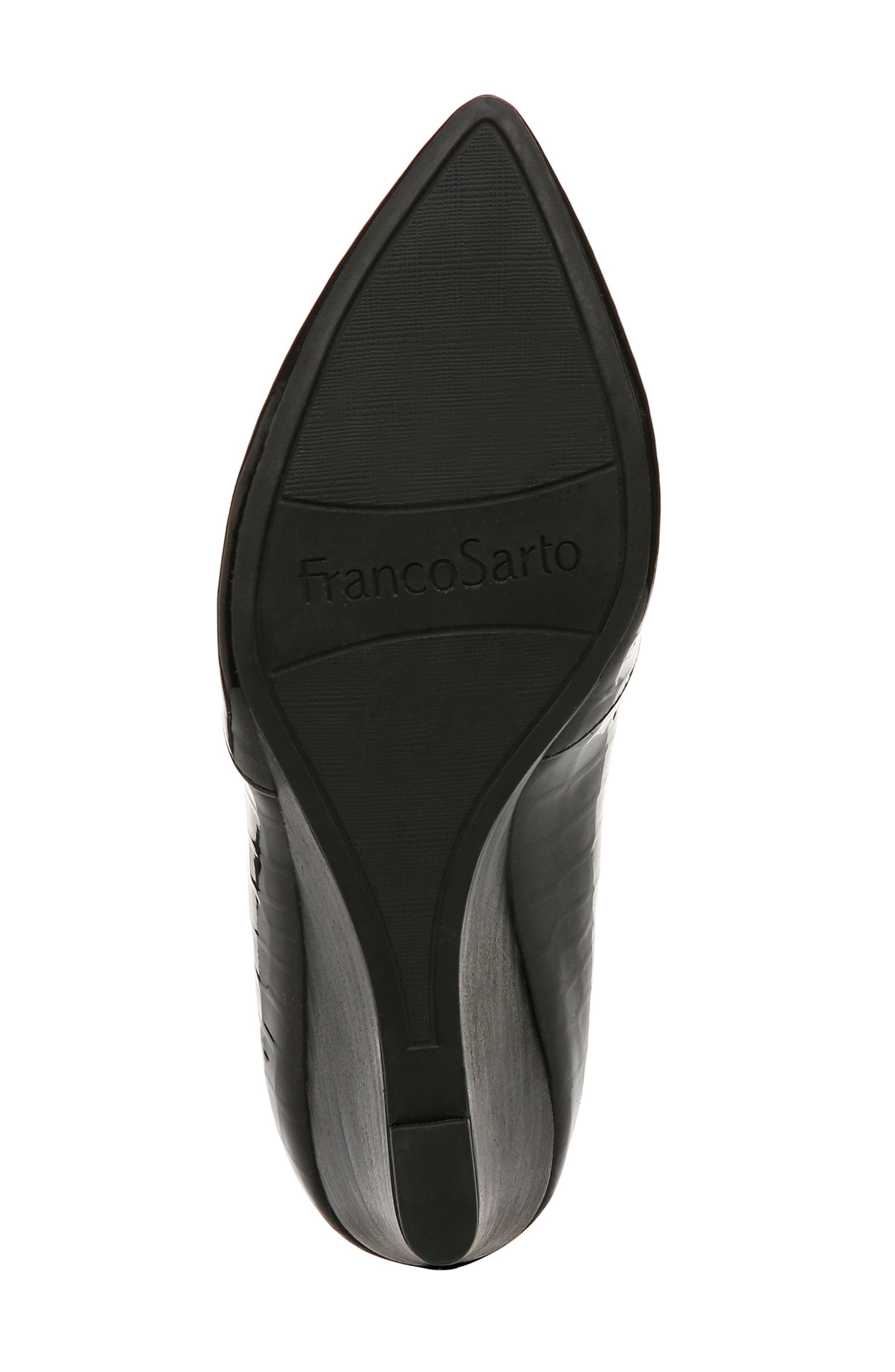 Franco Sarto Frankie Pointed Toe Wedge Pump, Alternate, color, Black