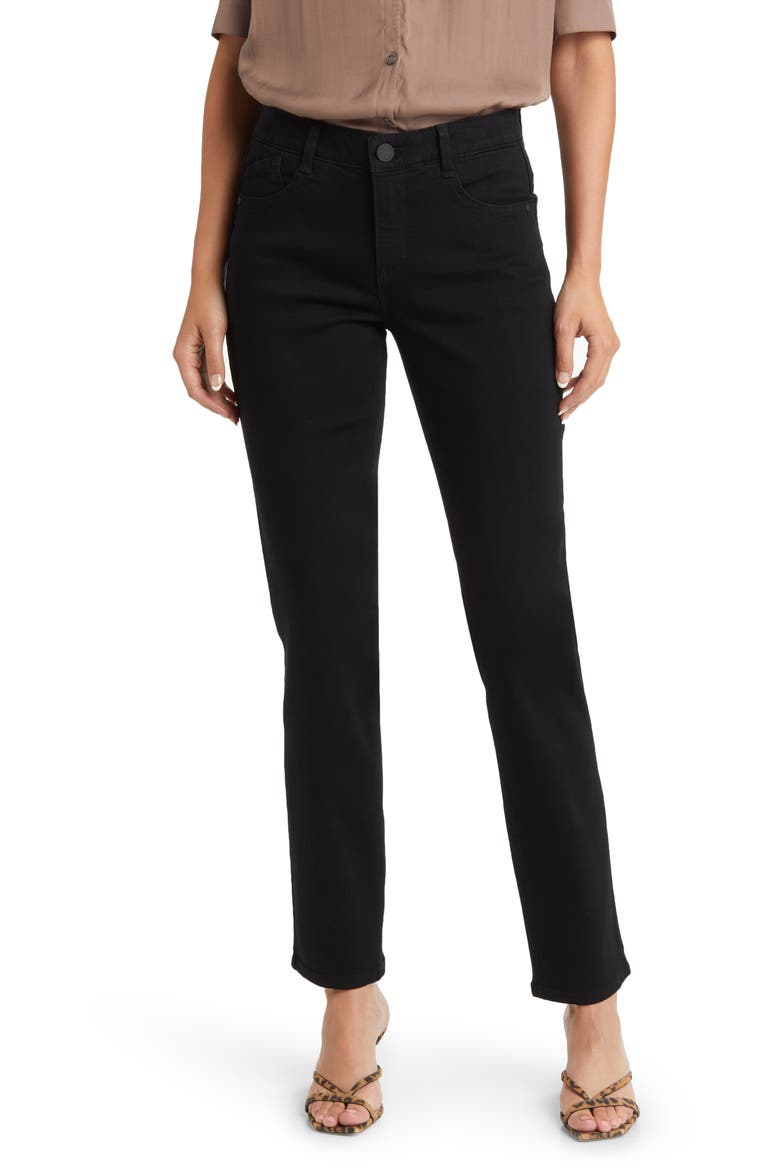 Sawyer Straight Leg Jeans, Main, color, BLACK