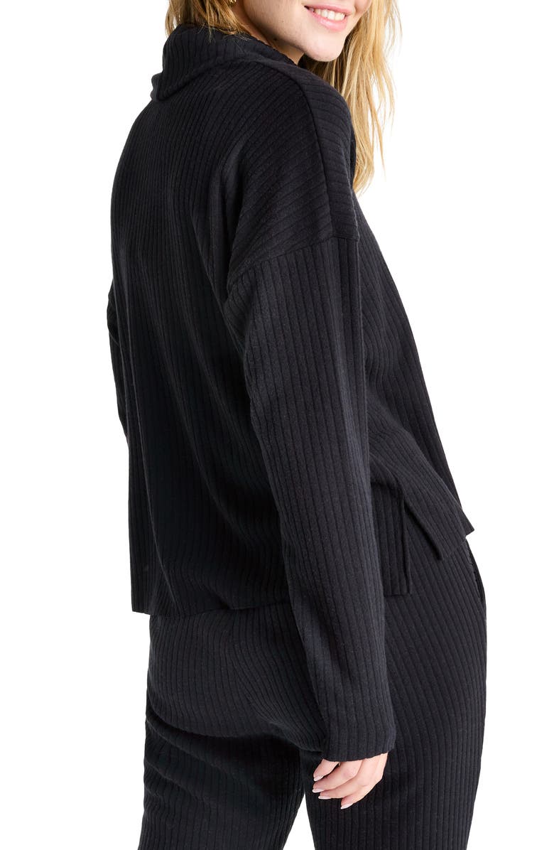 Splendid London Rib Cowl Neck Sweater, Alternate, color,