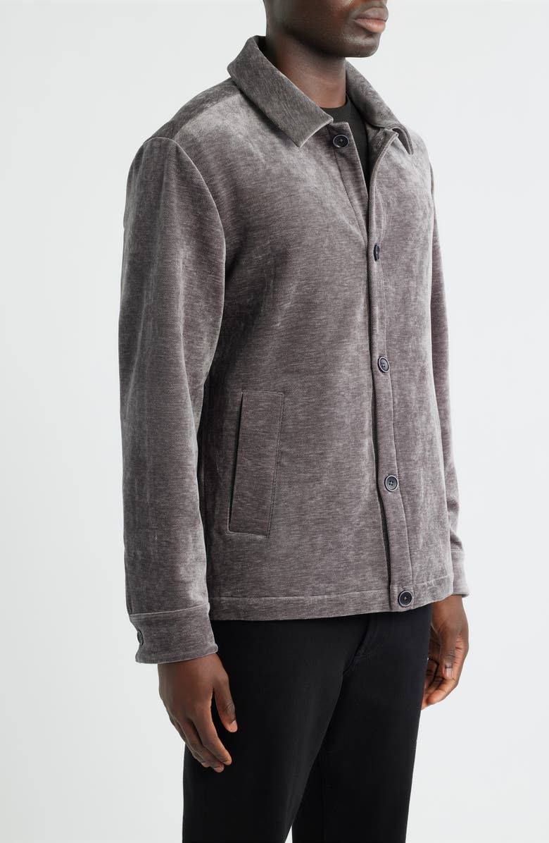 Robert Barakett Rhodes Overshirt, Alternate, color, Grey