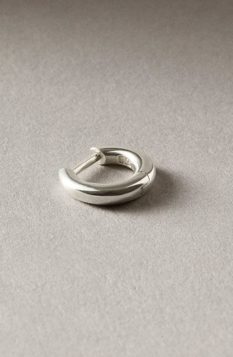 NOOTKA Polished Mini Hoop Silver, Alternate, color, Silver