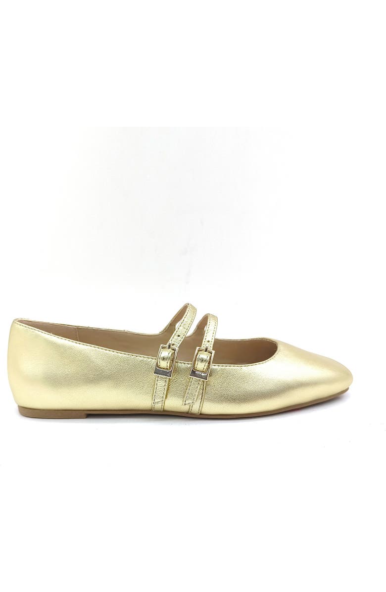 Kenneth Cole Mackenzie Mary Jane Flat, Alternate, color, Gold