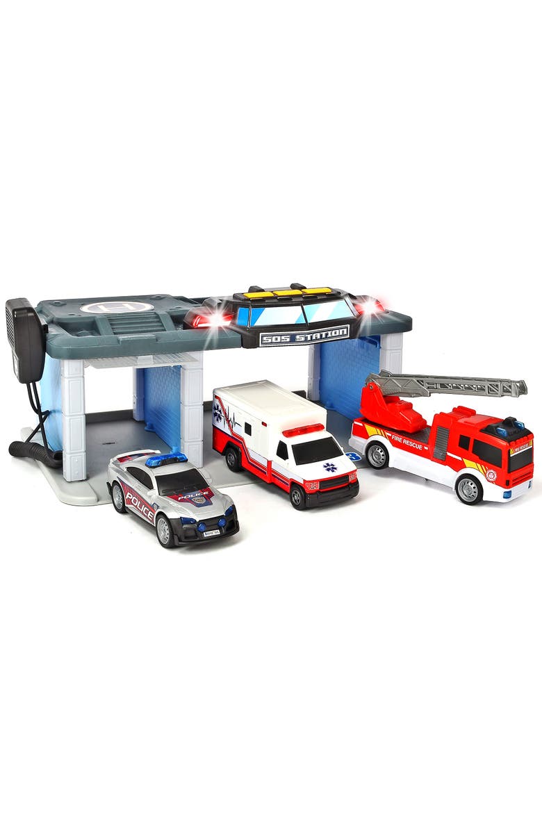 Dickie Toys HK Ltd Rescue Station Play Vehicles, Main, color, Multicolored