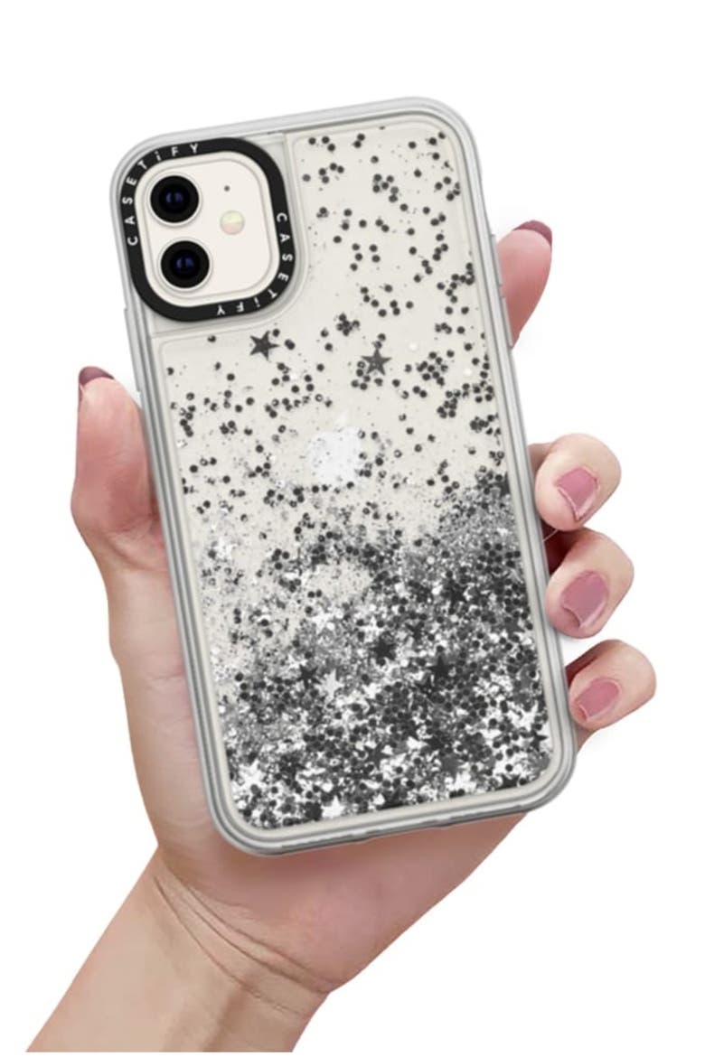 Glitter iPhone 11/11 Pro/11 Pro Max Case, Alternate, color, SILVER